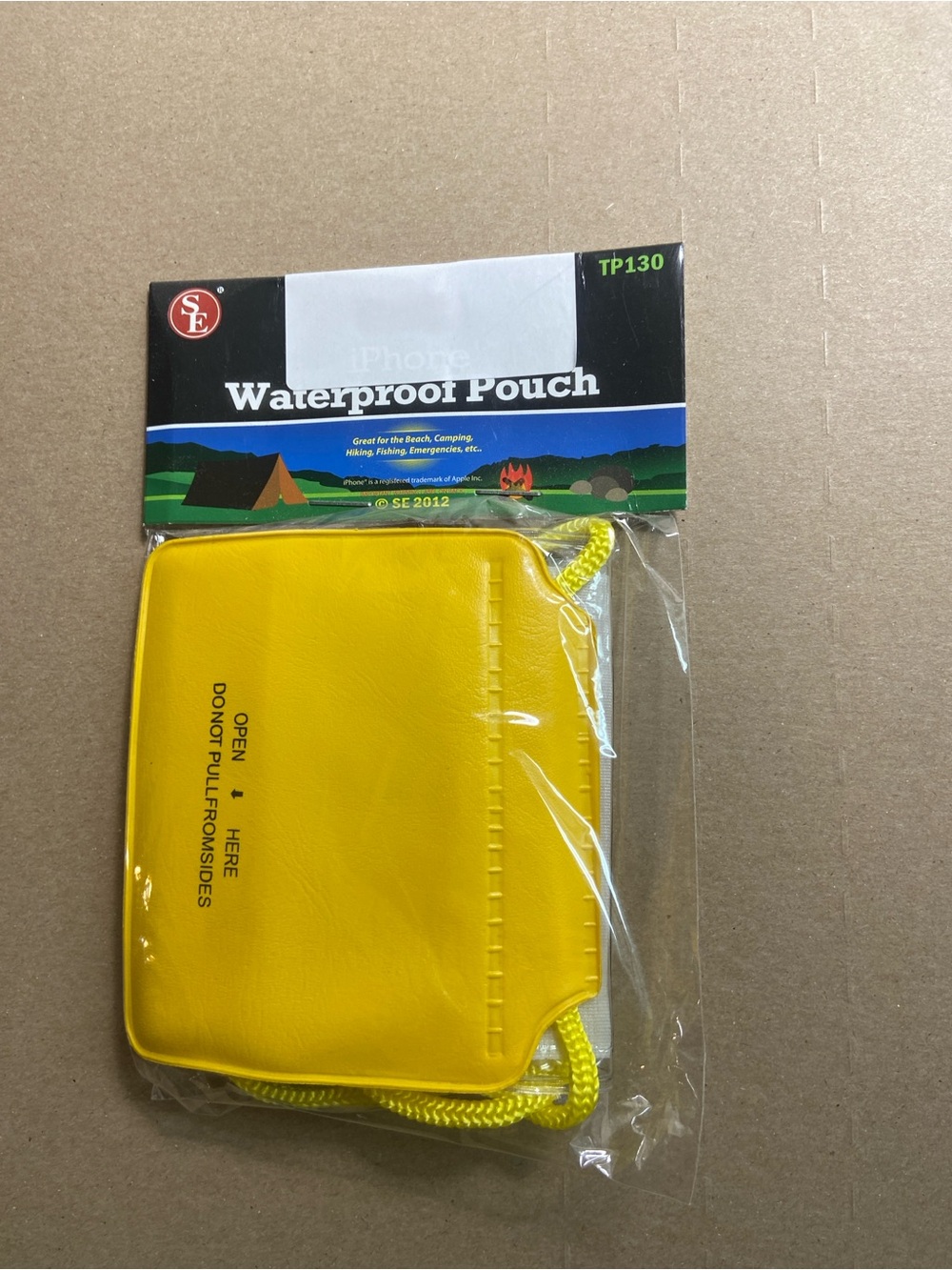 Water resistant Pouch Case for Cell Phones - Yellow